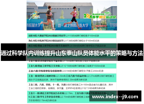 通过科学队内训练提升山东泰山队员体能水平的策略与方法